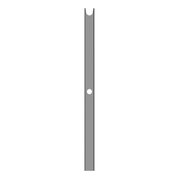 Post pre-drilled straight ECONOMY