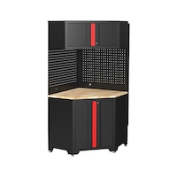 Materials corner cabinet