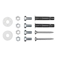 Kit di montaggio pannello fascette stringitubo