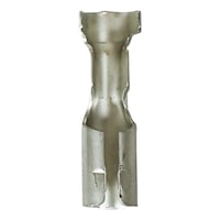Flat plug contact, uninsulated