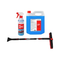 Winter set deicer/windscreen cleaner/scraper 3 pcs