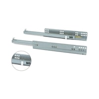 Drawer guide Soft-close runner Emuca GUIA SILVER