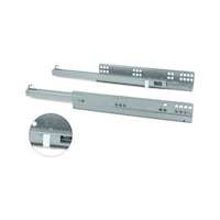 Underfloor guide full-ext runner Emuca SILVER PUSH