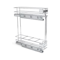 Bottle rack pull-out grid w. damping, Emuca