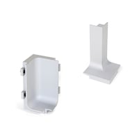 Corner piece f. profile bar under worktop, Emuca