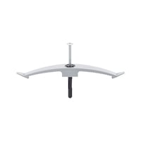 Kabelbügel mit Nageldübel 6 x 50 mm