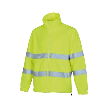 Warnschutz-Fleecejacke einfarbig