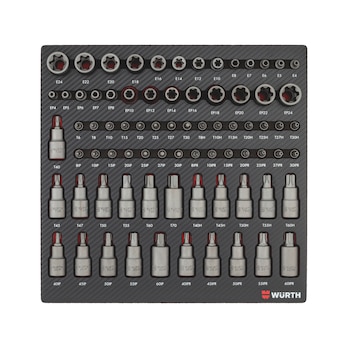 System-Sortiment 6.4.1 Steckschlüssel 1/2, 1/4 und 3/8 Zoll 77-teilig