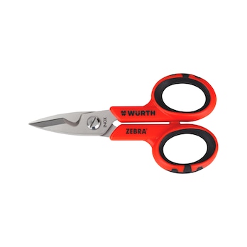 Elektrikerschere mit Abisolierkerbe