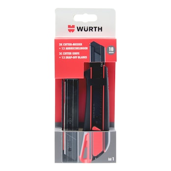 2-Komponenten-Cutter-Messer + 13 Abbrechklingen