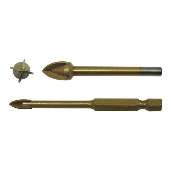 TIN-coated tile drill