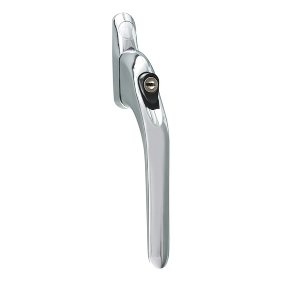 Window handle, aluminium - DH-ALU-(PWD)-CHROME-25MM