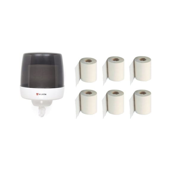 Dispenser and Rolls Bundle - DISPENSER-AND-CLEANING-ROLLS-7PCS