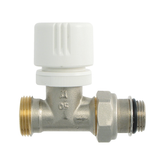 Valvola termostatizzabile diritta con attacco Eurokonus - 1