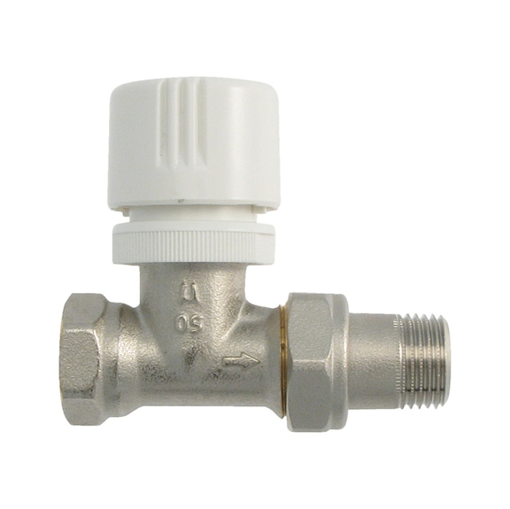 Valvola termostatizzabile diritta con attacco ferro - 1