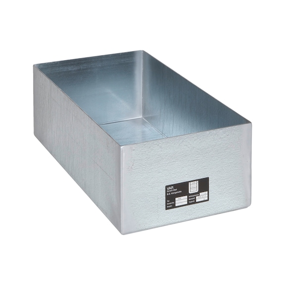 Stahl-Auffangwanne f&uuml;r Gefahrstoffe - AUFFANGWANN-ST-(ZN)-710X390X250MM