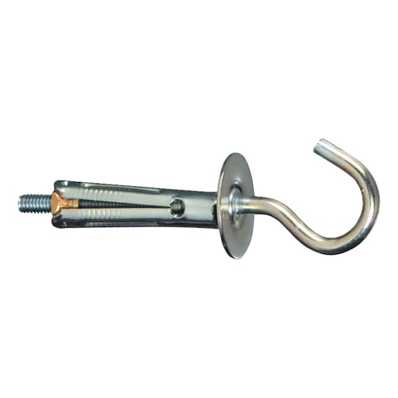 Tassello in acciaio con pitoneria con occhiolo aperto