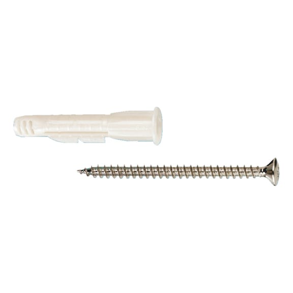 Tassello con bordino completo di vite truciolare  ZEBRA SHARK