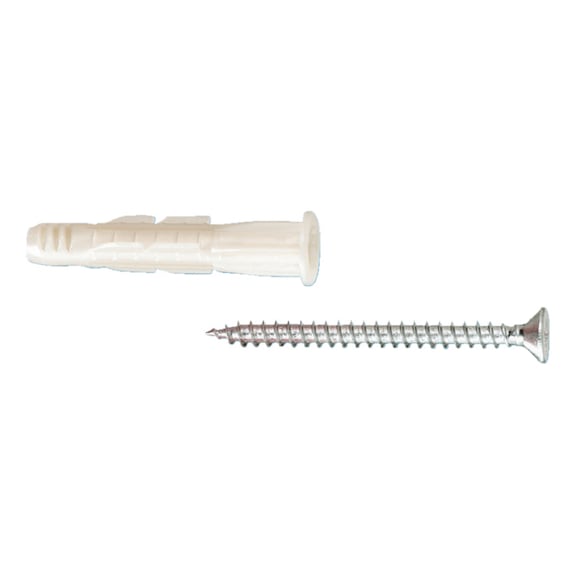 Tassello con bordino completo di vite truciolare ZEBRA SHARK