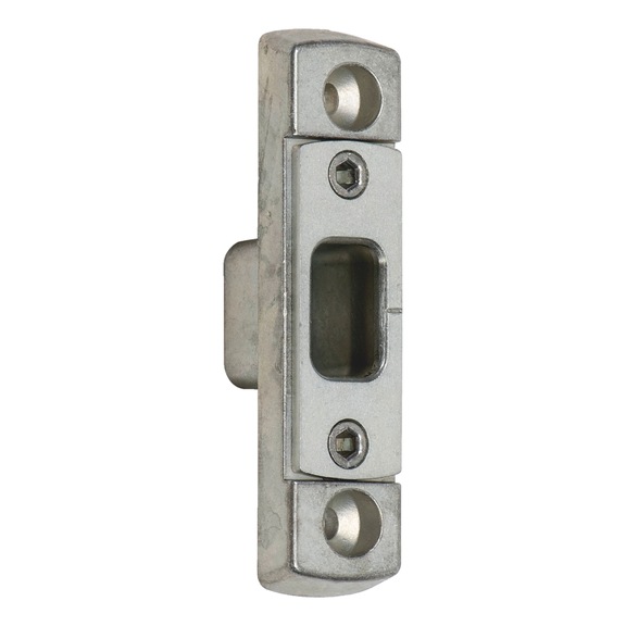 Lock plate concealed and with infinitely variable adjustment - LOKPLT-F.DRLOK-W.POT-ADJ-SILVR
