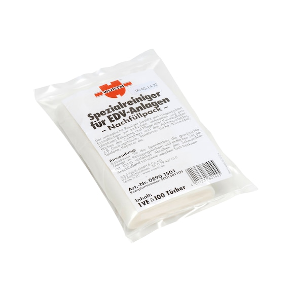 Confezione di ricarica di salviette per prodotti elettronici - CLNCLTH-MOIST-EDP-REFILPACKAGE-100PCS