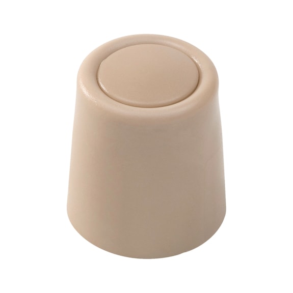 Door stopper type O with cover - DRSTOP-O-PLA-BEIGE-D26/23MM