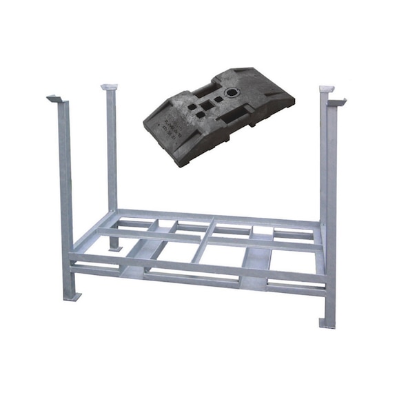 Bollard base set 1 74 pieces - SET-BSEPLT