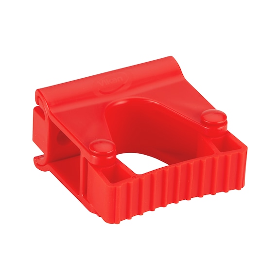 Hygienische Wandhalterung Hi-Flex - WANDHALT-CLIP-MODUL-82MM-ROT