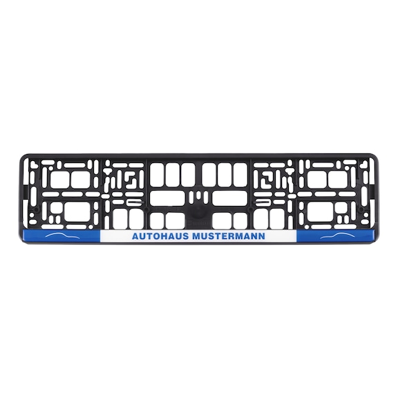 Number plate holder, Basixx completely printed - NPH-COMPL-PLT/STR-DMNG-STND-BASIXX-520MM