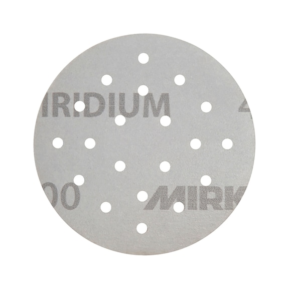 Disque de papier abrasif sec Mirka Iridium - SANDDISC-MIRKA-246JU05041-77MM-20L-400