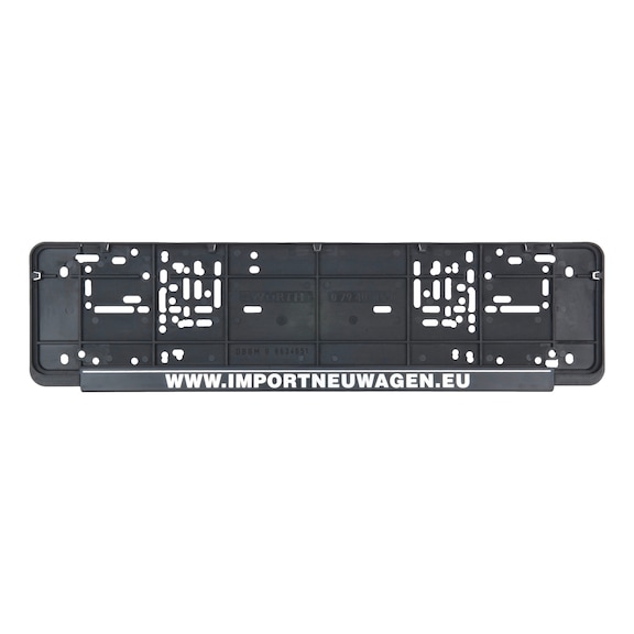 Complete printed Classic number plate holder - NPH-COMPL-PLT/STR-SILV-POS-CLASSIC-460MM