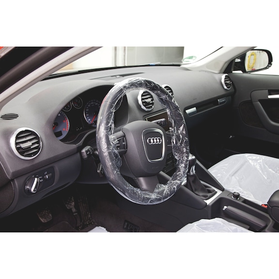 Adhesive film for steering wheel protection - STEERWHLPROT-SHT-CLEAR-100MMX150M