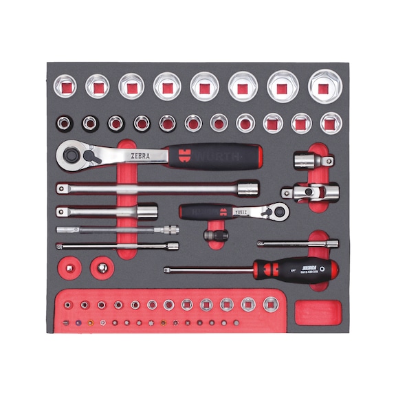 Assortimento di chiavi a bussola da 1/4" e 1/2"