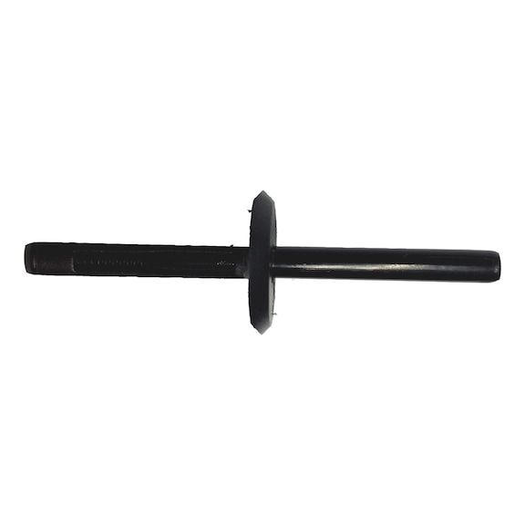 Plastic blind rivet with rounded mandrel - RIV-PLA-BLACK-7,1X18,3X23-GM