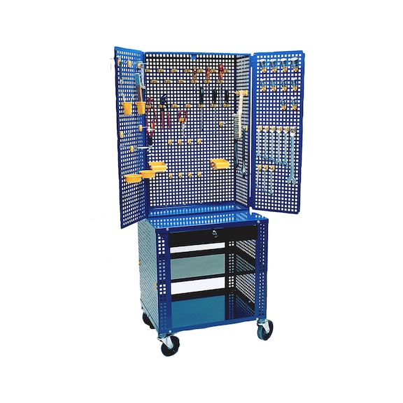 Værkstedsvogn - VÆRKSTEDSVOGN M/HYLDE.SKUF BLÅ