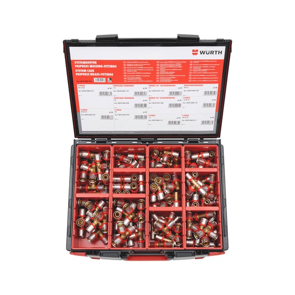 System case brass fitting PRIPRESS - SYSCASE-PRIPRESS-BRASS-FITTING-110PCS