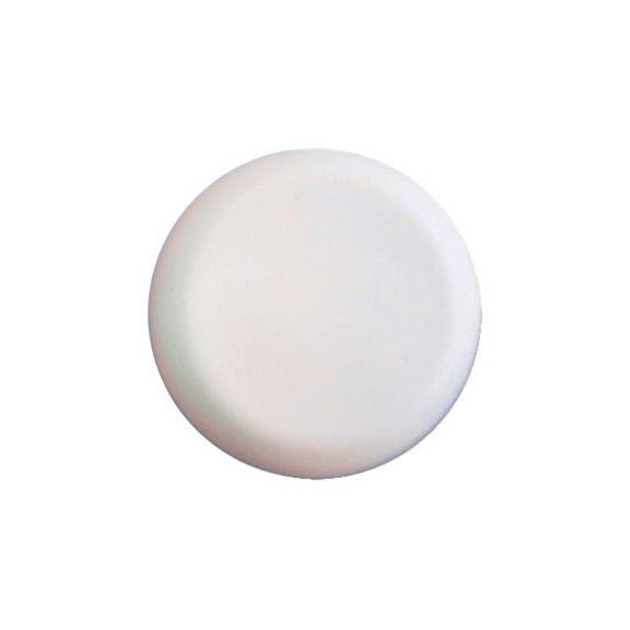 Tapa de protección plana Para taco metálico para marcos - TAPON-ORIFICIO-BLANCO-RAL9016-D12MM