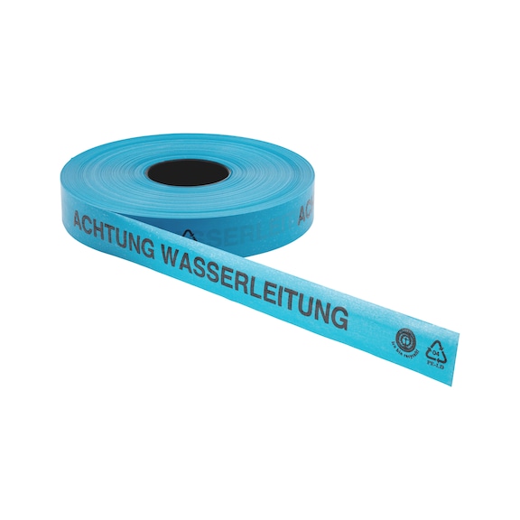 Cable warning tape for use in soil - UGRNDWARNTPE-WATERPIPE-40MMX250M