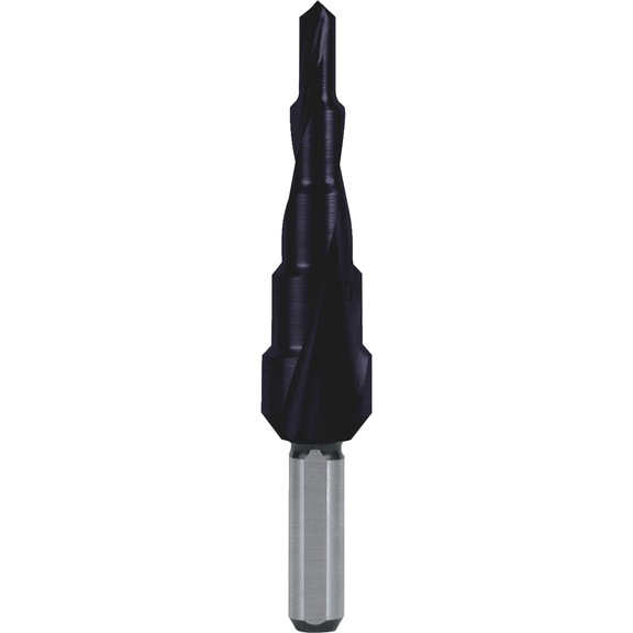 Foret étagé, spiralé - TWSTSTEPDRILL-RUKO-101050-5F-HSS-D4-12