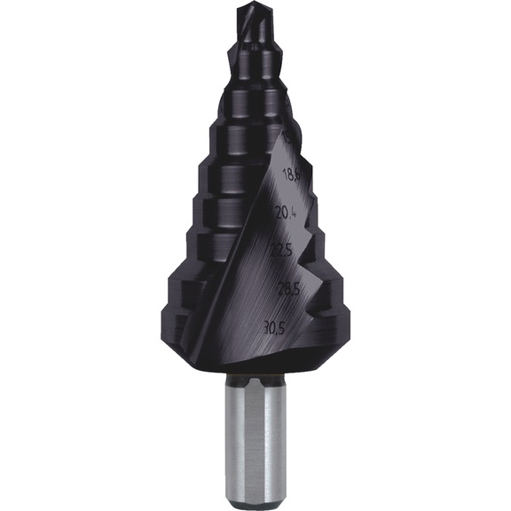 Stufenbohrer Spiral - SPRLSTUFBO-RUKO-101098F-HSS-D6-30