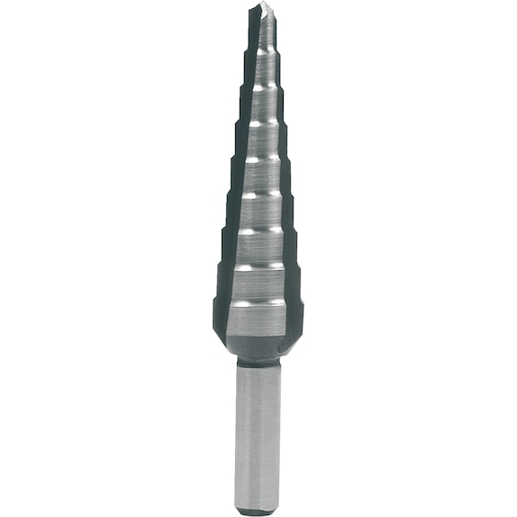 Stepped drill bit - SPRLSTUFBO-RUKO-101350-9-HSS-D4-12