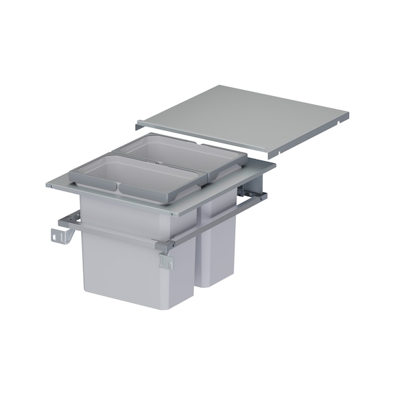 M&uuml;lltrennsystem VS ENVI Fit f&uuml;r Zargensystem - MUELLTRENNSYS-(ENVI-FIT)-450-2FACH