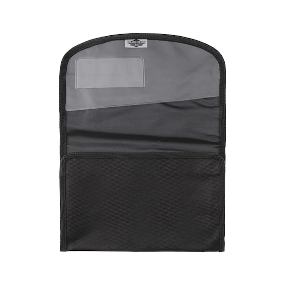 Wagenpapiertasche Nero bedruckt - MAPPE-BEDR-WGPAP-NERO-PAKET-1FBG-100STK