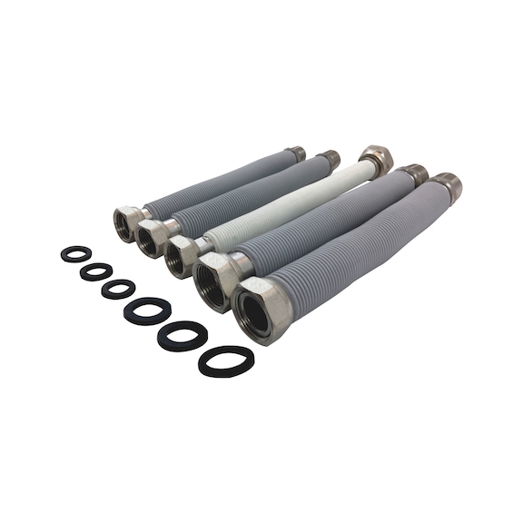 Kit tubo flessibile estensibile per sostituzione della caldaia