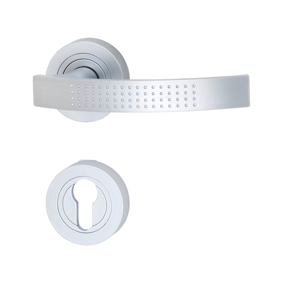 ZD 21 door handle, escutcheon fitting - DH-ZD21-ROS-CK-(CR)-MATT