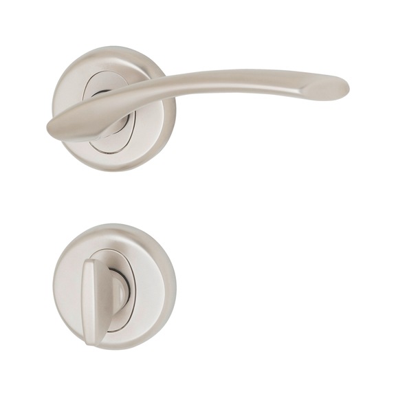 ZD 32 door handle, escutcheon fitting - DH-ZD32-ROS-WC-(NI)-MATT