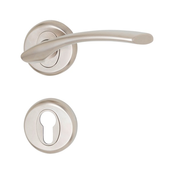 ZD 32 door handle, escutcheon fitting - DH-ZD32-ROS-CK-(NI)-MATT