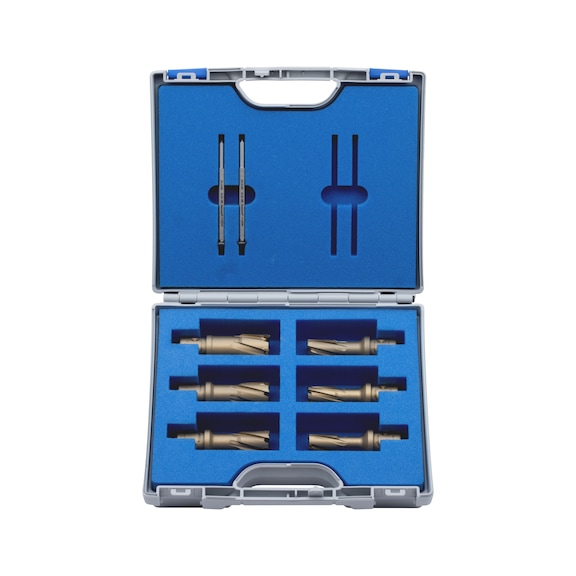 Reikäjyrsinsarja, kovametallileikkuu, Quick-In kiinnitys Hard-Line - REIKÄSAHA SRJ 14-26 HARD-LINE QUICK-IN