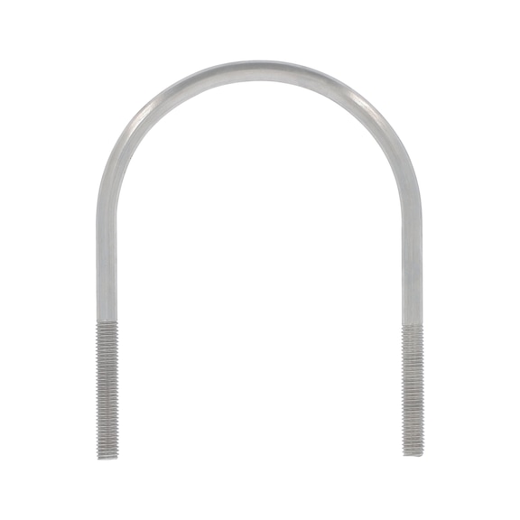 Étrier DIN 3570 inox A2 sans écrou pour fixation de tube