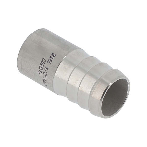 Adaptateur lisse - cannelé inox A4